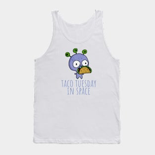 Kawaii Alien Taco Tuesday Alien Eat Taco Fiesta Tank Top